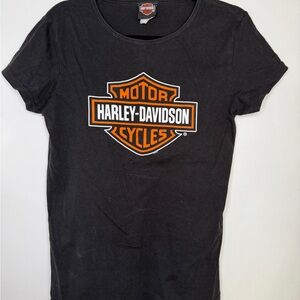 Classic Harley-Davidson Black Baby Tee
